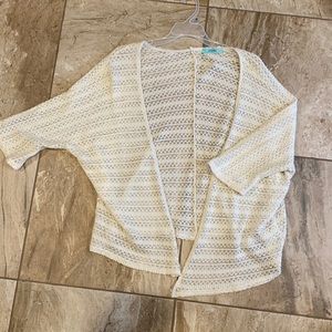 Cable knit light weight cardigan